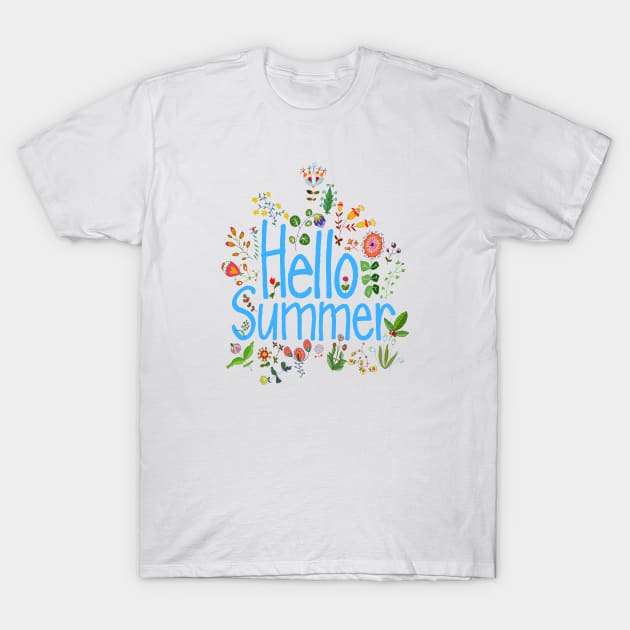 Hello Summer T-Shirt by AdrianaStore